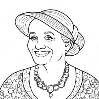 Halaman Mewarna Mak Cik Paling Penyayang 122326-56888