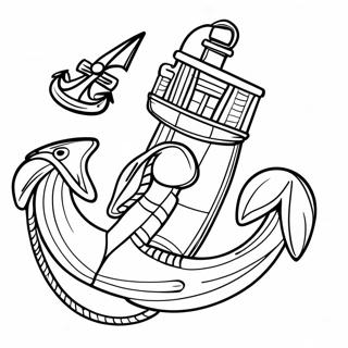 Halaman Mewarna Perahu Bertemakan Nautika 122375-56923