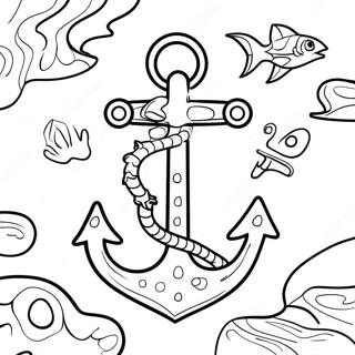 Halaman Mewarna Perahu Fantasi Dengan Hidupan Laut 122376-56926