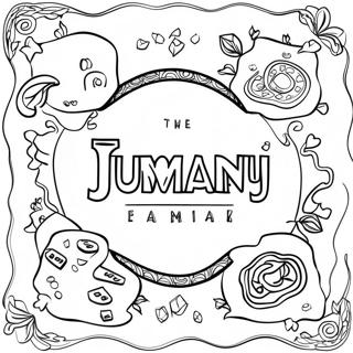 Halaman Mewarna Papan Permainan Jumanji 122607-57102