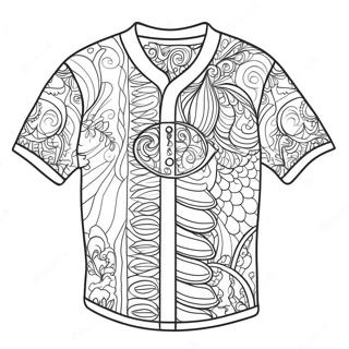 Halaman Mewarna Reka Bentuk Jersi Berwarna Warni 122890-57316