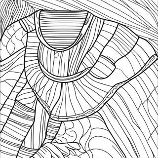 Halaman Mewarna Jersi Bergaris 122891-57317