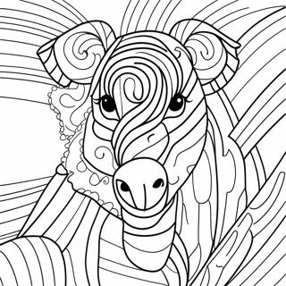 Halaman Mewarna Jersi Bergaris 122891-57318