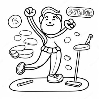 Halaman Mewarna Poster Tips Senaman Menyeronokkan 122969-57383