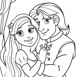 Halaman Mewarna Rapunzel Dan Flynn 122992-57392
