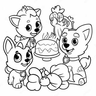 Anak Anjing Paw Patrol Yang Berani Merayakan Kesyukuran Halaman Mewarna 123330-57665