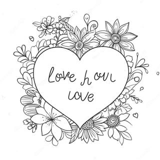 Kata-Kata Cinta Selamanya Halaman Mewarna