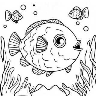 Gambar Mewarna Ikan Puffer Di Terumbu Karang 124203 58438