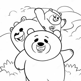 Halaman Mewarna We Bare Bears 124638-58764