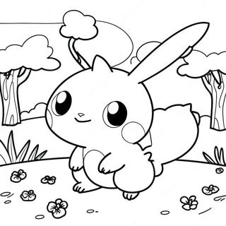 Halaman Mewarna Pemandangan Pokemon Yang Menawan 124819-58906