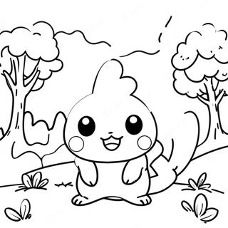 Halaman Mewarna Pemandangan Pokemon Yang Menawan 124819-58907