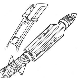 Halaman Mewarna Lightsaber 124922-58982