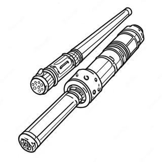 Halaman Mewarna Lightsaber 124922-58984