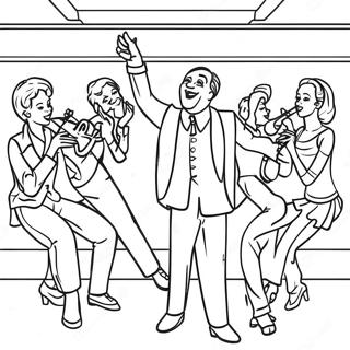 Halaman Mewarna Adegan Teater Muzikal Yang Mengujakan 125439-59396