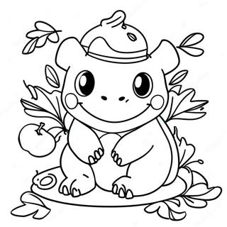Pokemon Thanksgiving Halaman Mewarna