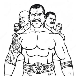 Halaman Mewarna Legenda Wwe 126007 59837