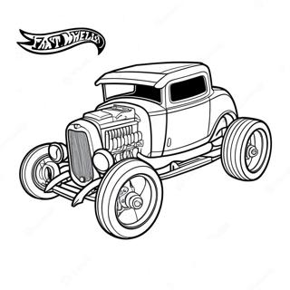 Halaman Mewarna Bone Shaker Hot Wheels Yang Pantas 126031 59849