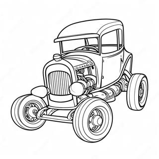 Halaman Mewarna Bone Shaker Hot Wheels Yang Pantas 126031 59851