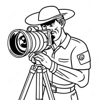 Titan Cameraman Halaman Mewarna