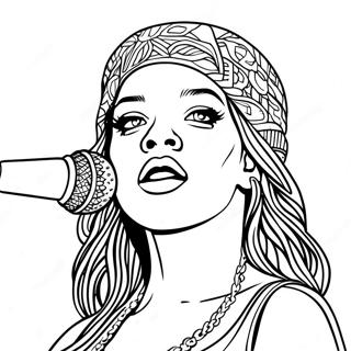 Rihanna Halaman Mewarna