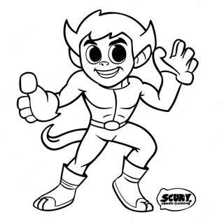 Beast Boy Halaman Mewarna