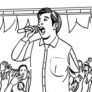 Laman Mewarna Ivan Cornejo Menyanyi Di Pentas 126366-60108