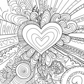 Laman Mewarna Corak Cinta Psikedelik 126418-60149