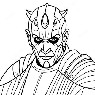 Darth Maul Halaman Mewarna