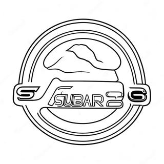 Halaman Mewarna Logo Subaru 126985-60582