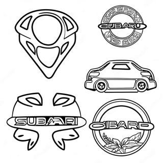 Halaman Mewarna Logo Subaru 126985-60584