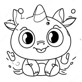 Monster Bayi Disney Yang Gembira Halaman Mewarna 127556-61038