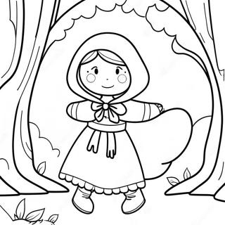 Halaman Mewarna Little Red Riding Hood 127809-61352