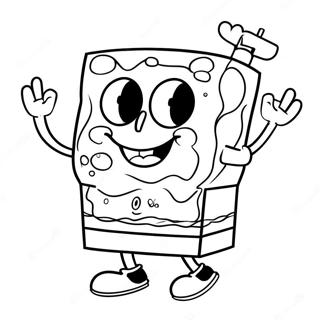 Spongebob Dan Kawan-Kawan Halaman Mewarna