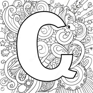 Laman Mewarna Huruf Q Dalam Font Unik 128018 61524