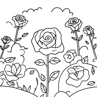 Pemandangan Taman Ros Halaman Mewarna 12835 2813