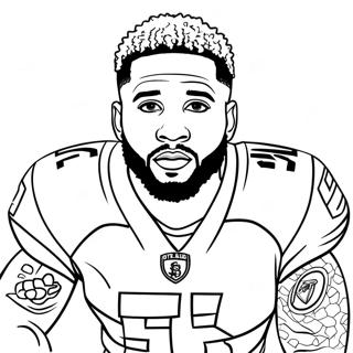 Halaman Mewarna Odell Beckham Jr 128556-61929