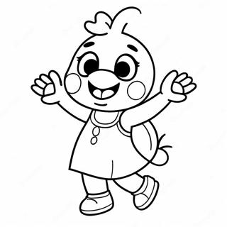 Gambar Mewarna Toy Chica Dalam Pose Menyeronokkan 128662-62014