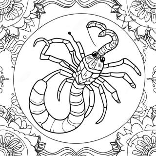 Halaman Mewarna Konstelasi Scorpio 128765-62093