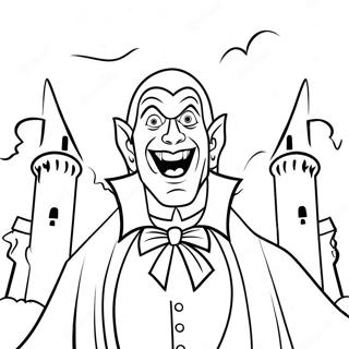 Gambar Mewarna Dracula Menyeramkan Di Dalam Istana 129098-62355