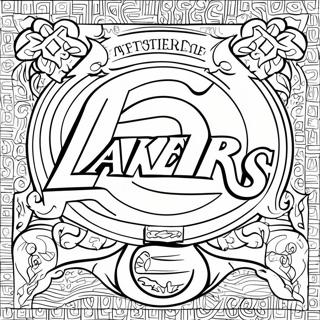 Halaman Mewarna Logo Lakers 129378-62574