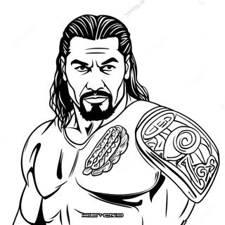 Halaman Mewarna Roman Reigns Dalam Aksi 129428-62614