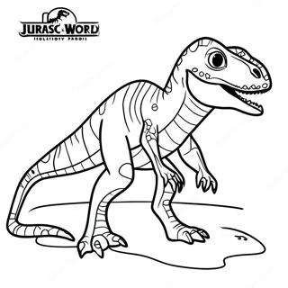 Halaman Mewarna Indoraptor Dunia Jurassic Kerajaan Jatuh 129633-62770