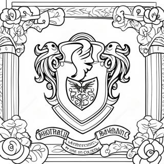 Halaman Mewarna Warna Rumah Ravenclaw 130072 63118