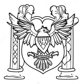 Halaman Mewarna Warna Rumah Ravenclaw 130072 63120