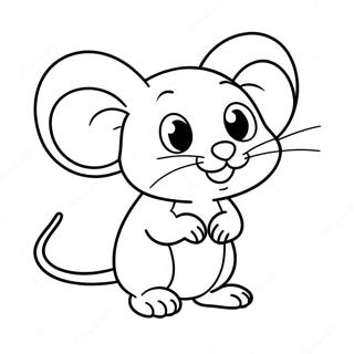 Tikus Comel Halaman Mewarna