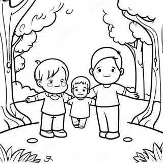 Halaman Mewarna Orang Kecil Di Taman 130717-63628