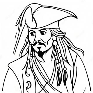 Jack Sparrow Dalam Aksi Halaman Mewarna 130920-63774