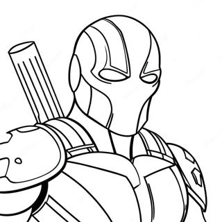 Deathstroke Halaman Mewarna