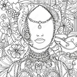 Halaman Mewarna Mannequin Vintage 131156-63962