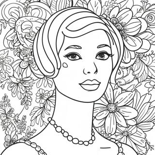 Halaman Mewarna Mannequin Vintage 131156-63964